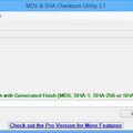 Скриншот 1 программы MD5 & SHA Checksum Utility