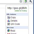 Скриншот 2 программы goo.gl URL Shortener