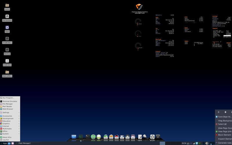 Скриншот 1 программы Linux Kodachi