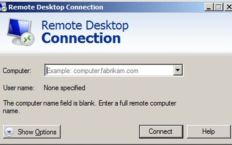 Скриншот 1 программы Remote Desktop Connection
