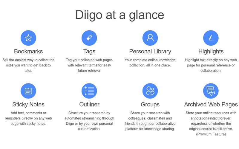 Скриншот 1 программы Diigo