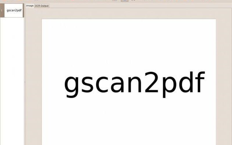 Скриншот 1 программы gscan2pdf