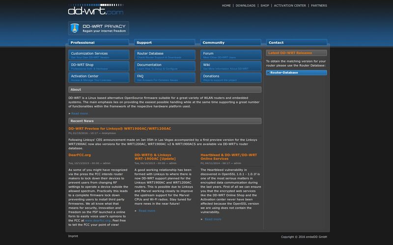 Скриншот 1 программы DD-WRT