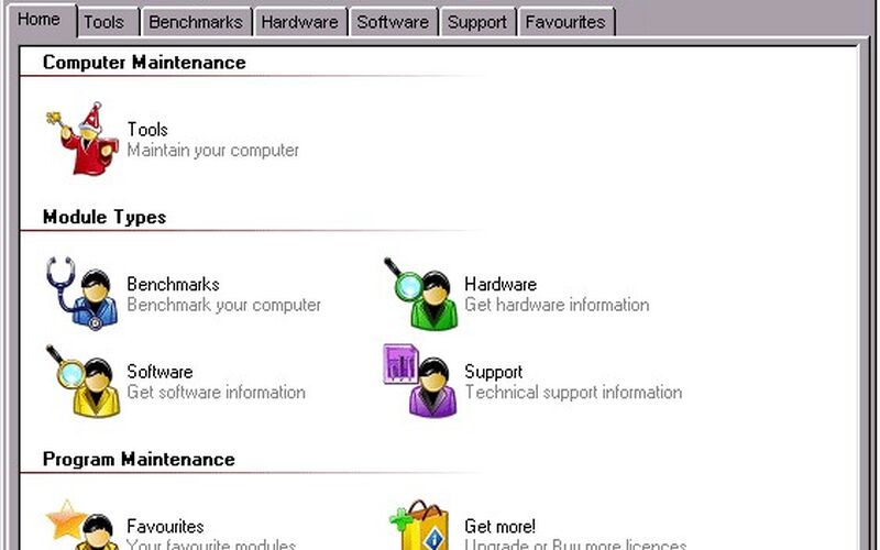 Скриншот 1 программы SiSoftware Sandra
