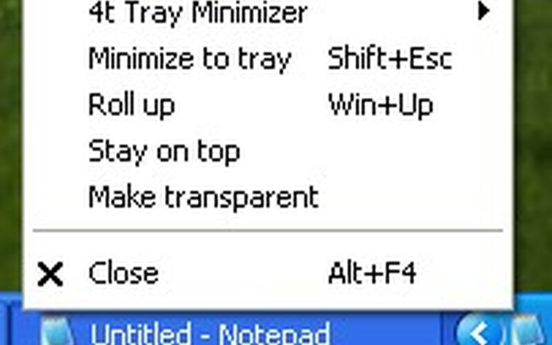Скриншот 1 программы 4t Tray Minimizer