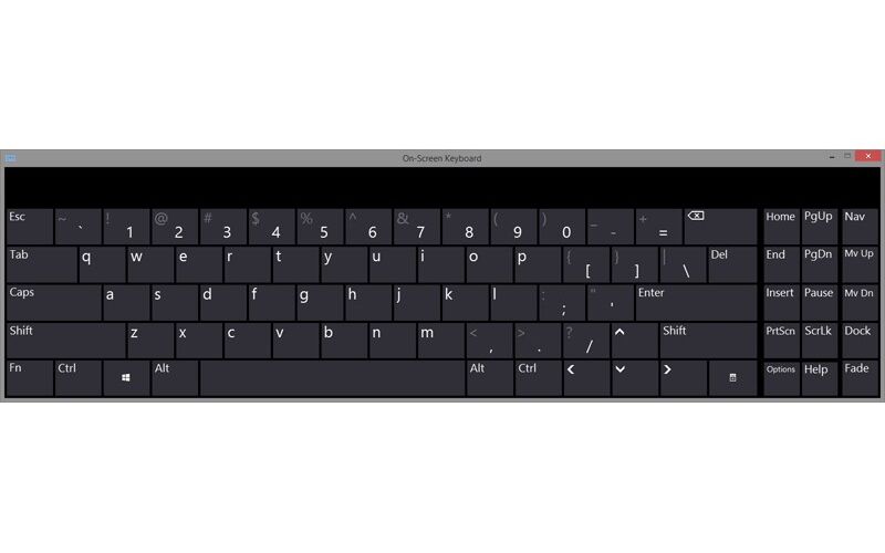 Скриншот 1 программы On-Screen Keyboard Portable