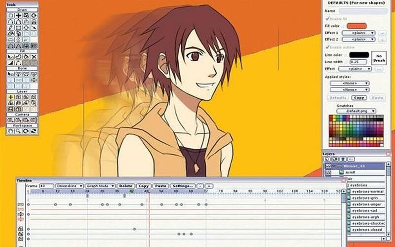 Скриншот 1 программы Moho (Anime Studio)