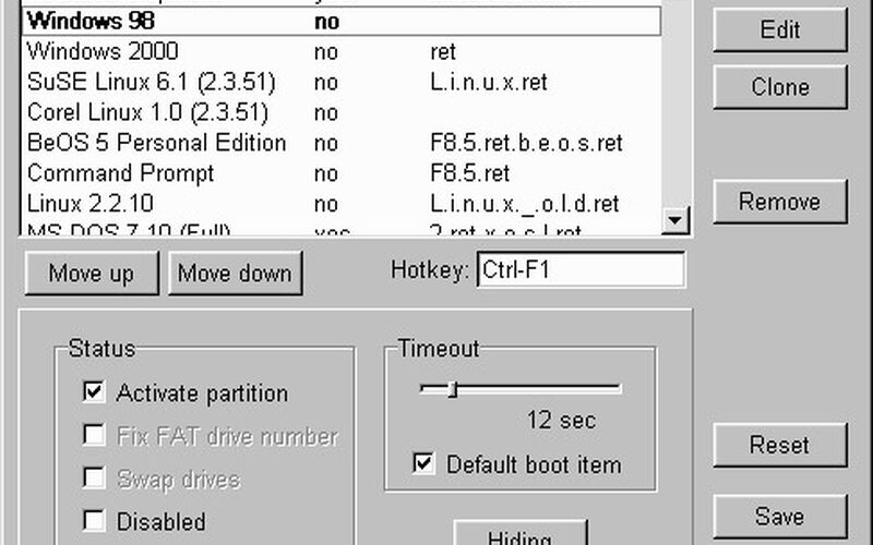 Скриншот 1 программы Extended Operating System Loader