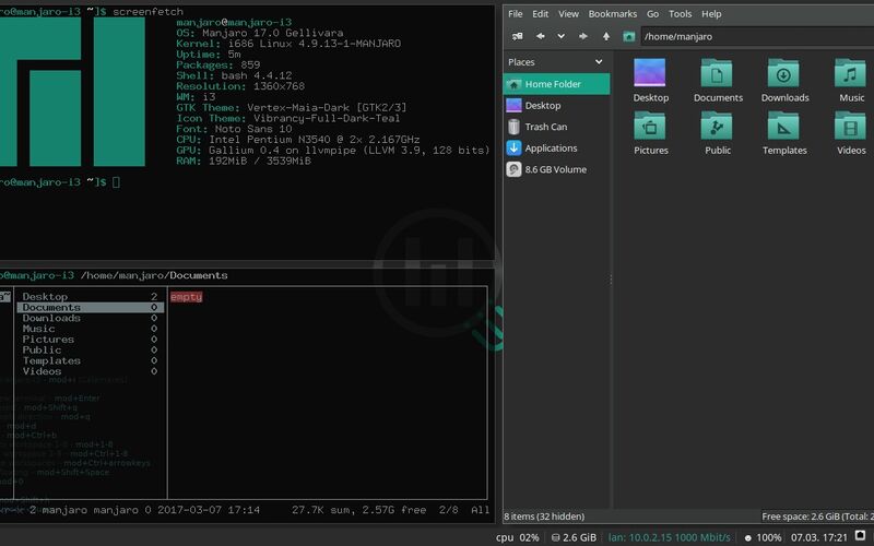 Скриншот 1 программы Manjaro Linux