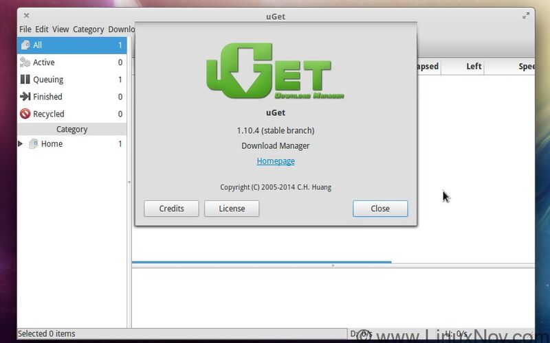 Скриншот 1 программы uGet