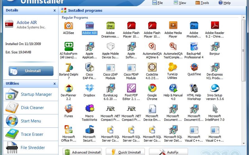 Скриншот 1 программы Your Uninstaller!