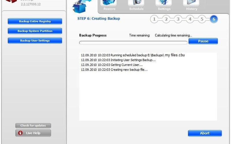 Скриншот 1 программы Comodo Online Backup