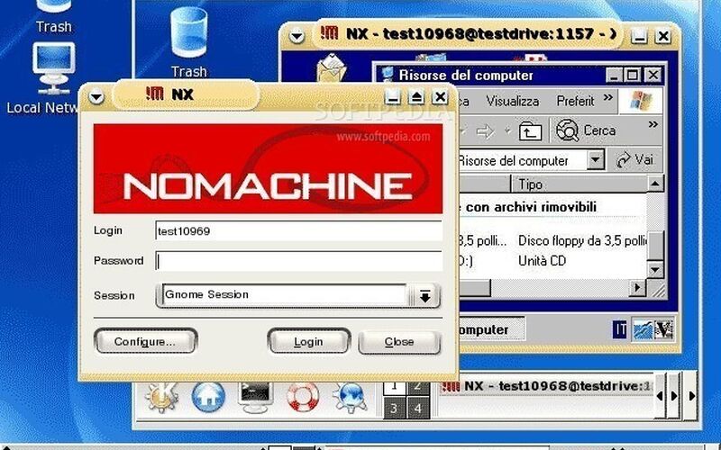 Скриншот 1 программы NoMachine