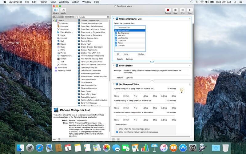 Скриншот 1 программы Apple Remote Desktop