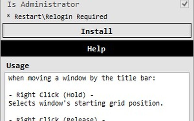Скриншот 1 программы WindowGrid