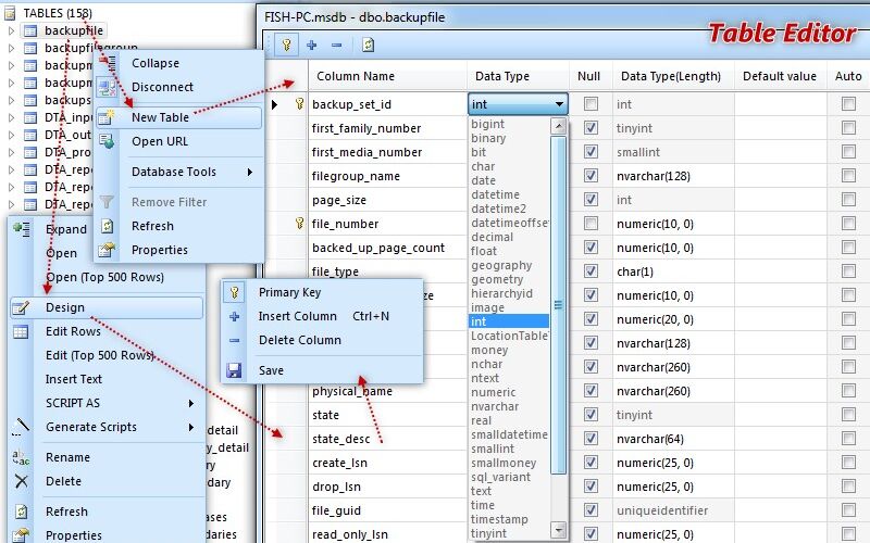 Скриншот 1 программы Database .NET