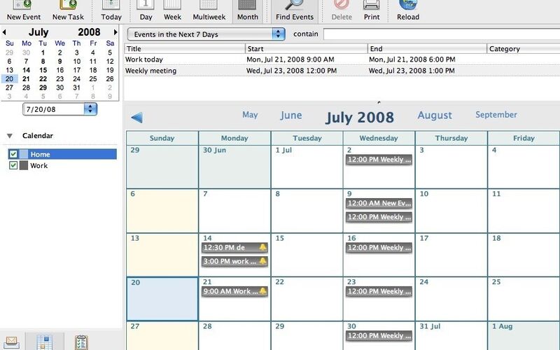Скриншот 1 программы Lightning Calendar