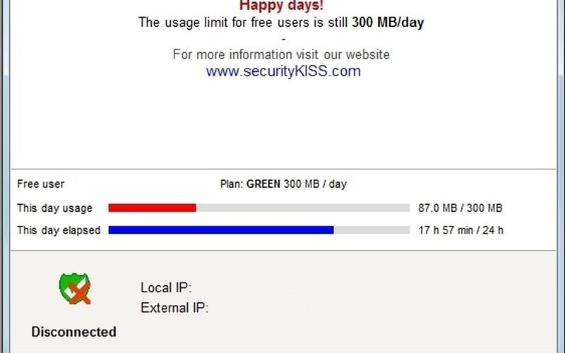 Скриншот 1 программы SecurityKISS Tunnel
