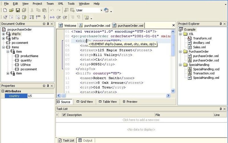 Скриншот 1 программы WMHelp XMLPad