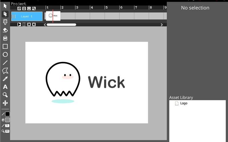 Скриншот 1 программы Wick Editor