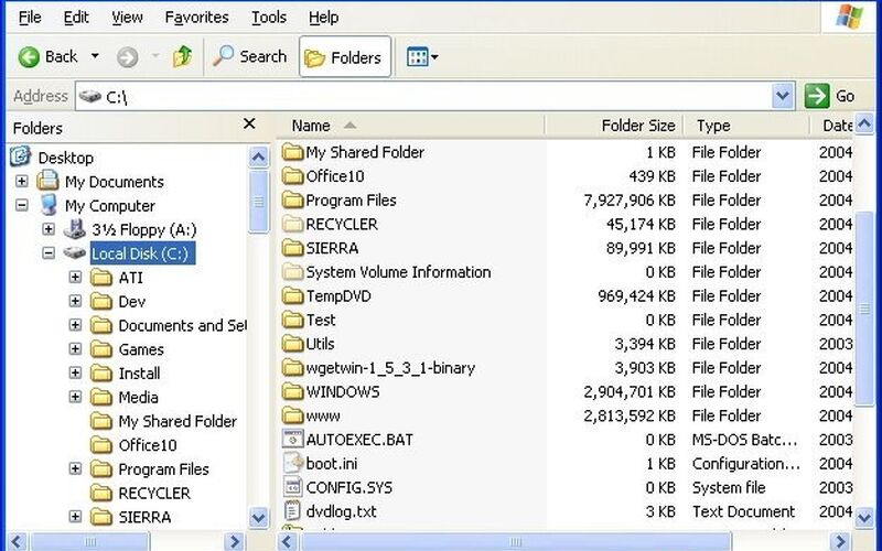 Скриншот 1 программы Folder Size (by Brio)