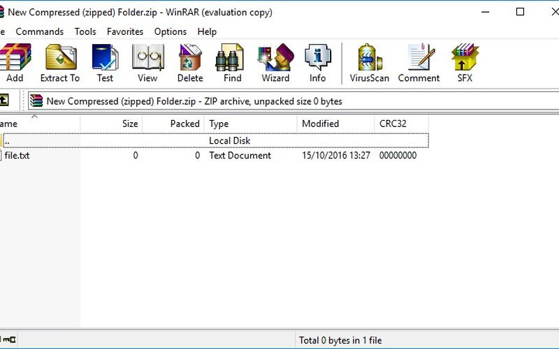 Скриншот 1 программы WinRAR