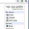 Скриншот 2 программы goo.gl URL Shortener