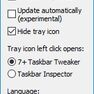 Скриншот 2 программы 7+ Taskbar Tweaker