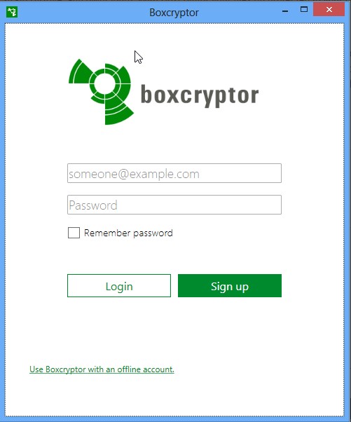 Скриншот 1 программы Boxcryptor