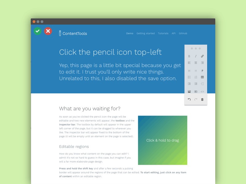 Скриншот 1 программы ContentTools