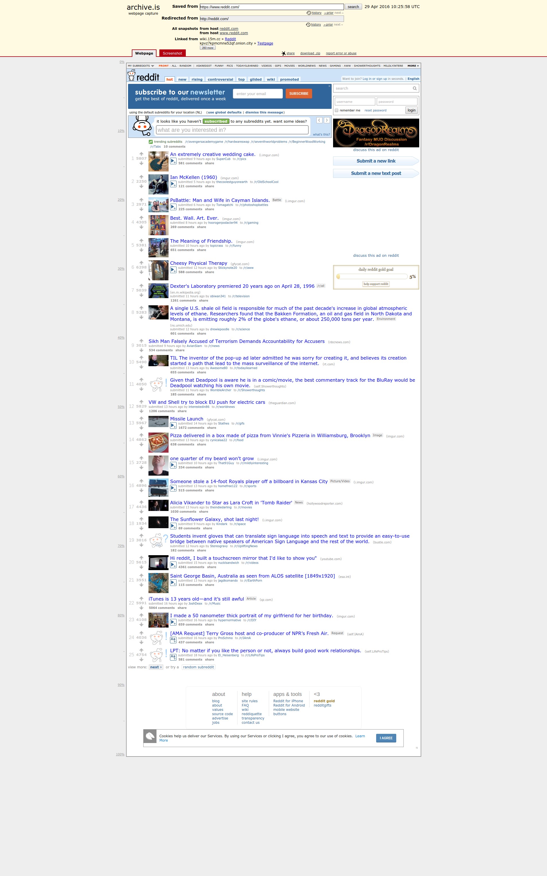 Скриншот 1 программы Archive.is