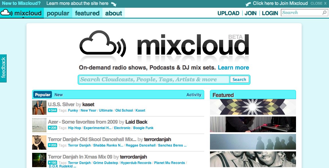 Скриншот 1 программы MixCloud