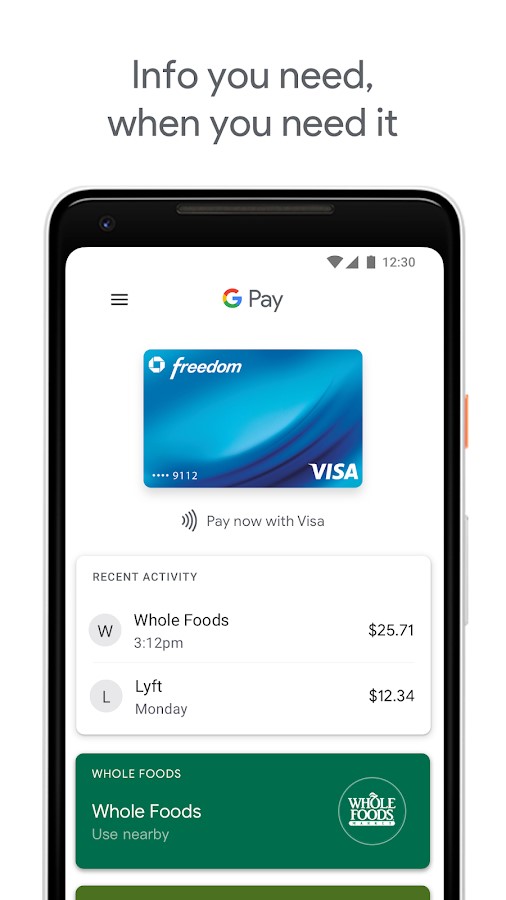 Скриншот 1 программы Google Pay