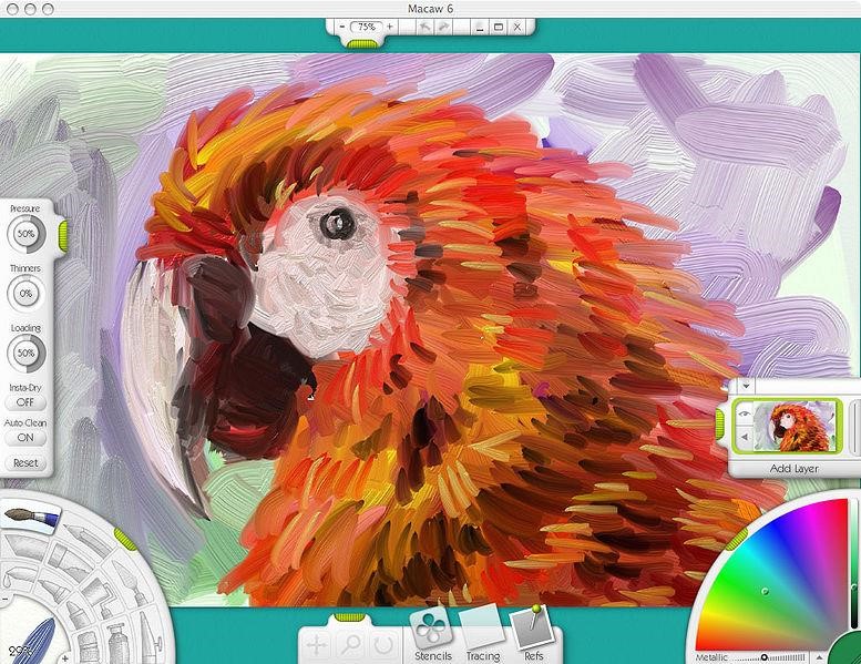 Скриншот 1 программы Artrage