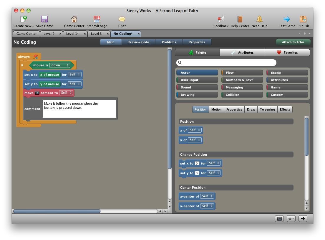 Скриншот 2 программы Stencyl