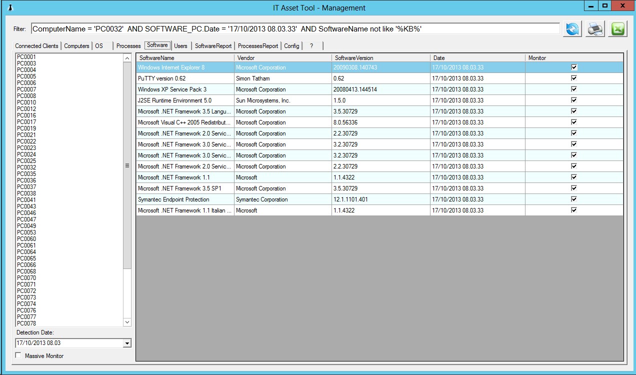 Скриншот 1 программы IT Asset Tool