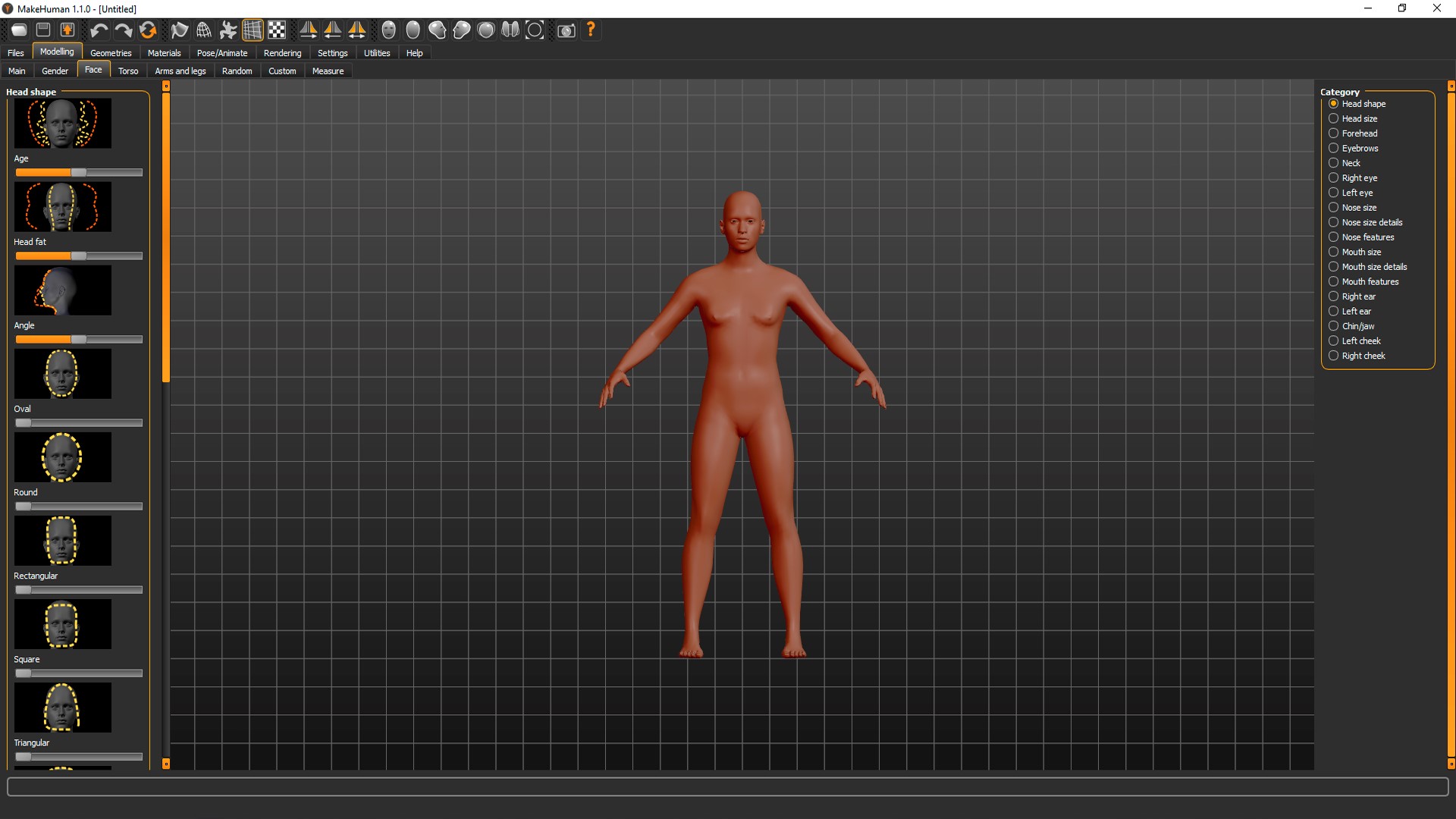 MAKEHUMAN 3d моделирование человека