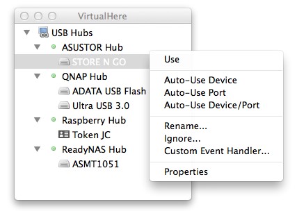 Скриншот 1 программы VirtualHere