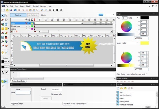Скриншот 1 программы Vectorian Giotto