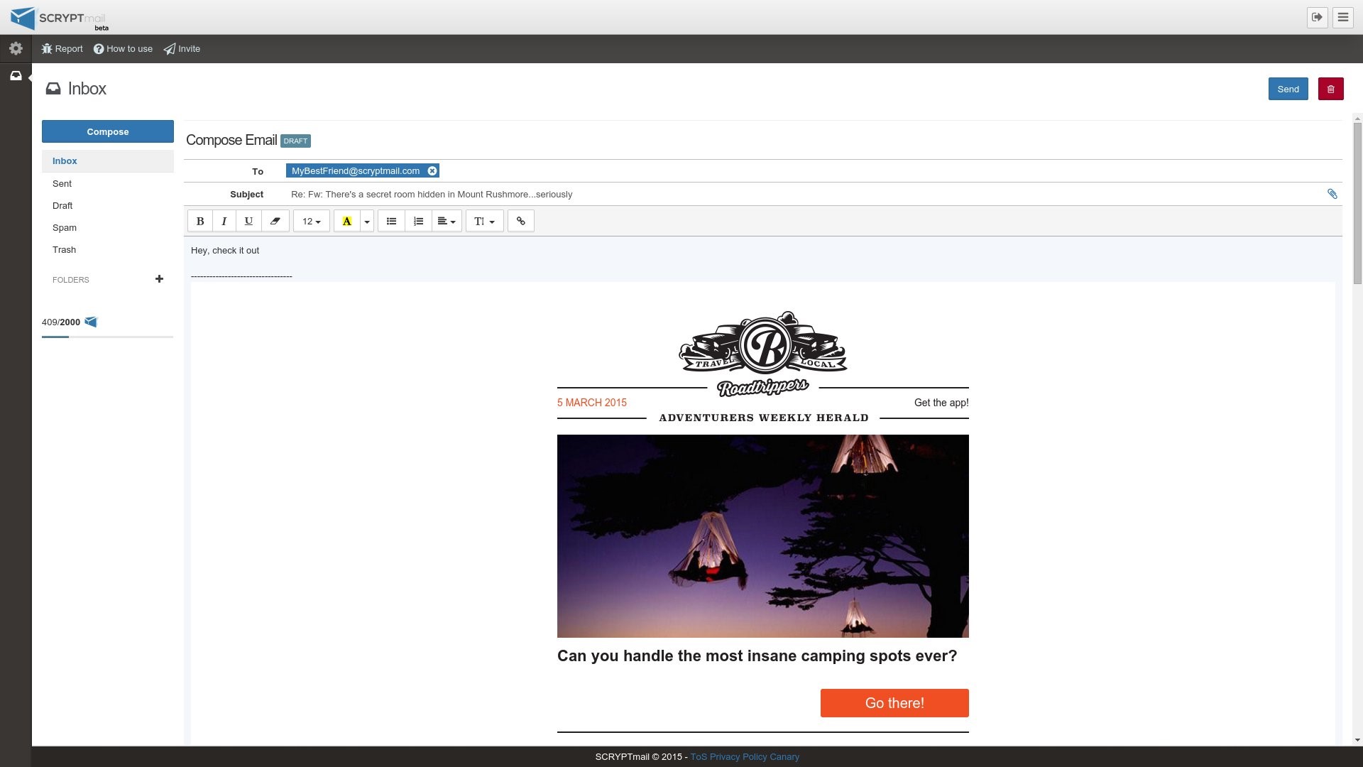 Скриншот 3 программы SCRYPTmail