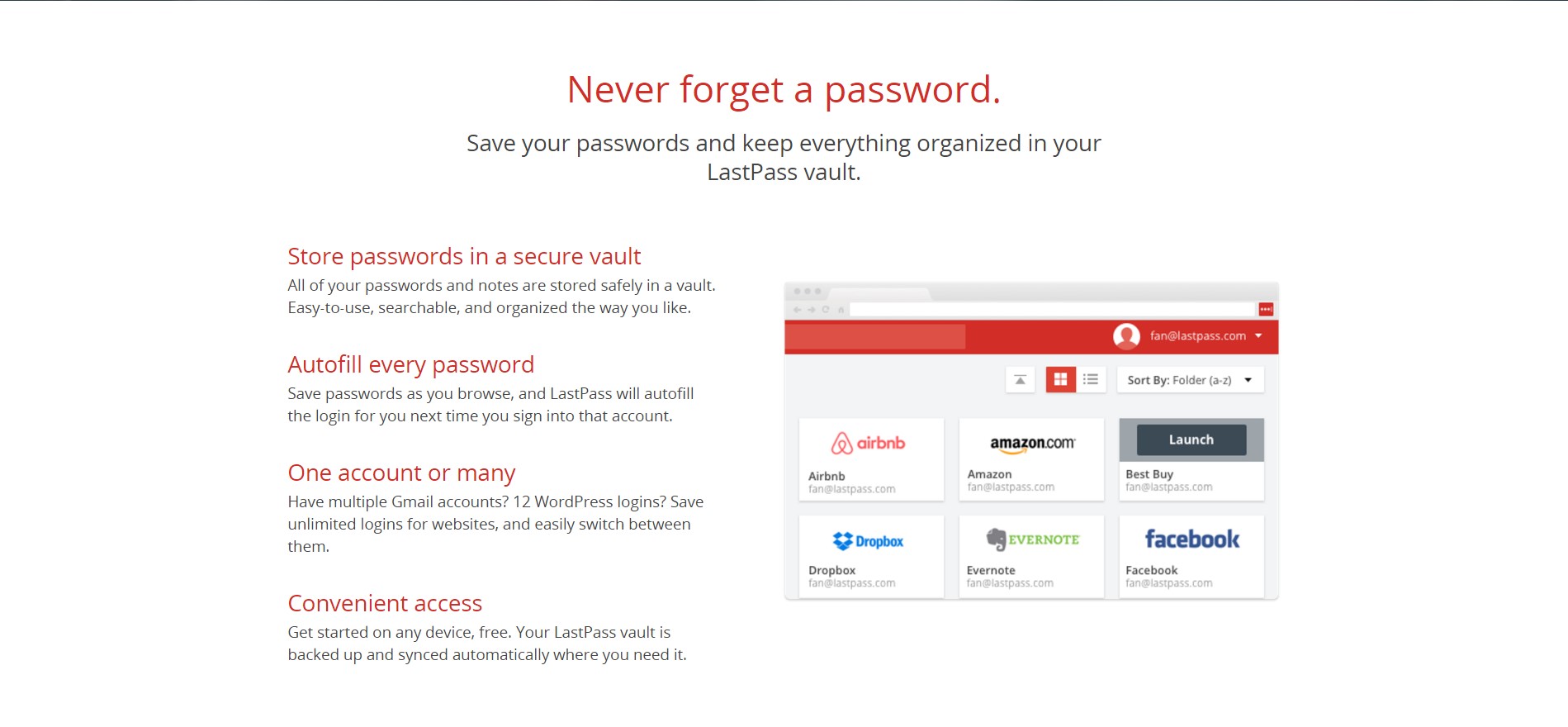 Скриншот 1 программы LastPass