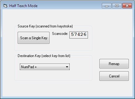 Скриншот 1 программы KeyTweak