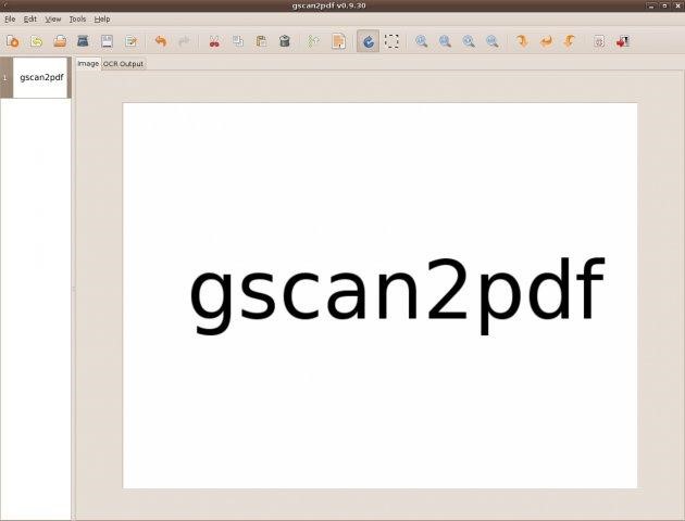 Скриншот 1 программы gscan2pdf