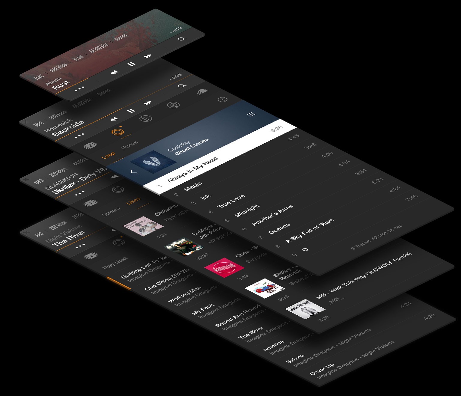 Скриншот 2 программы Vox Music Player