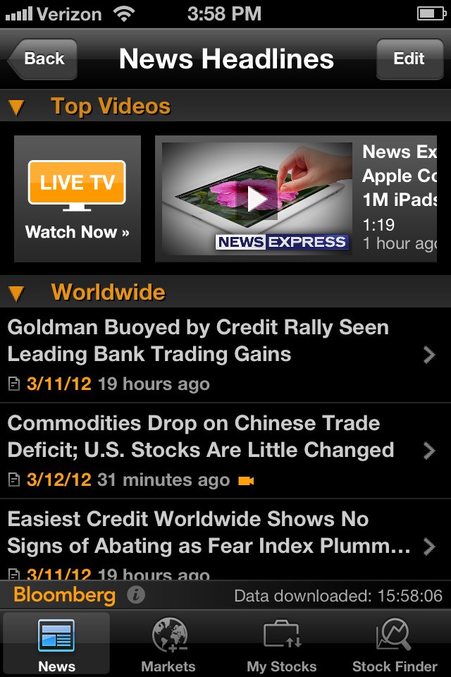 Скриншот 1 программы Bloomberg