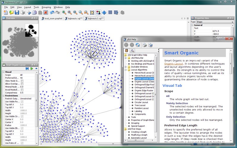 Скриншот 1 программы yEd Graph Editor
