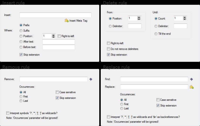Скриншот 1 программы ReNamer