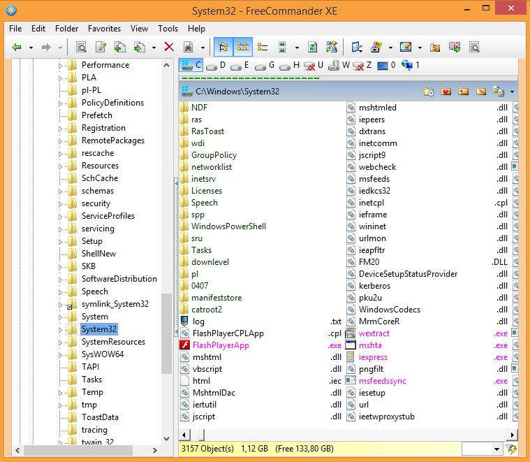 Скриншот 1 программы FreeCommander