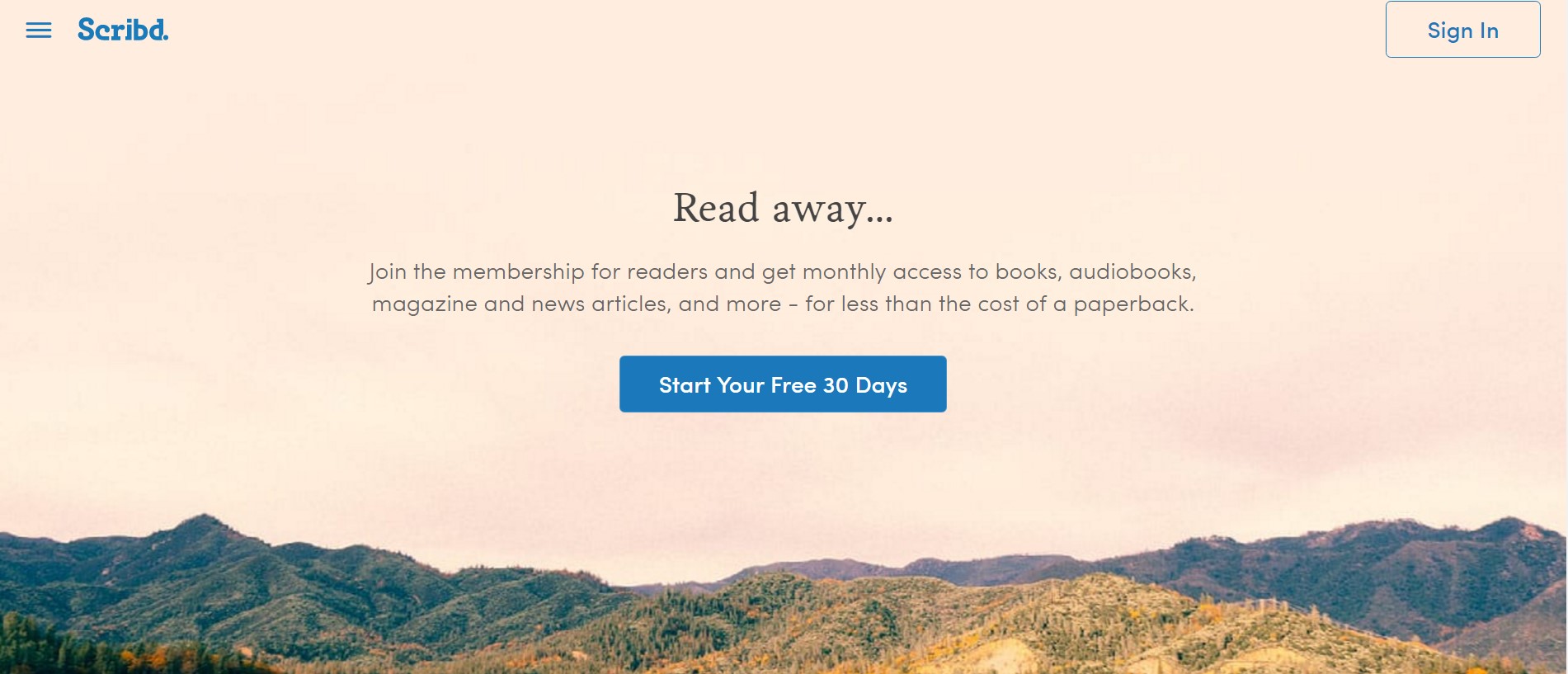 Скриншот 1 программы Scribd