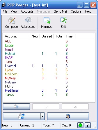 Скриншот 1 программы POP Peeper
